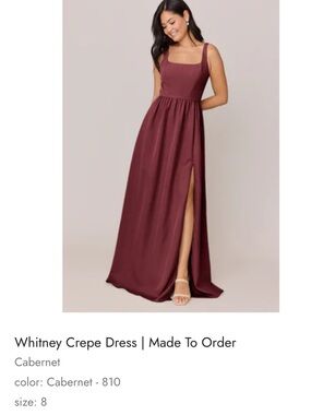 Revelry Crepe Dress in Cabernet / Whitney